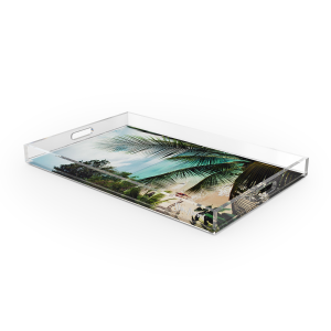 Barbados Beach Tray By Slim Aarons by Four Hands