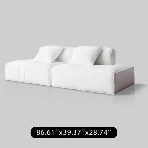 Linen Floating Island Sofa
